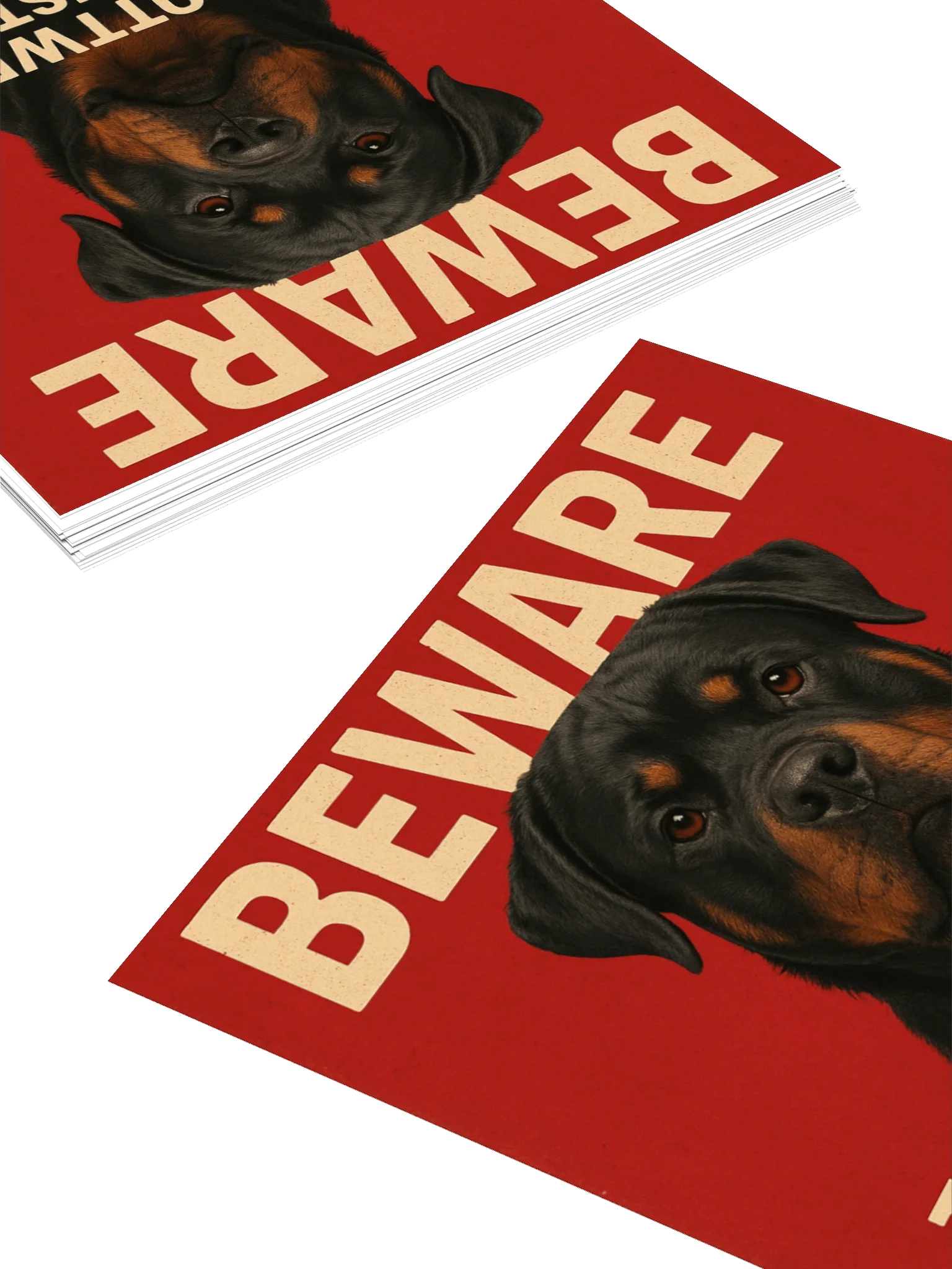 Beware Rottweiler Distance Sticker product image (11)
