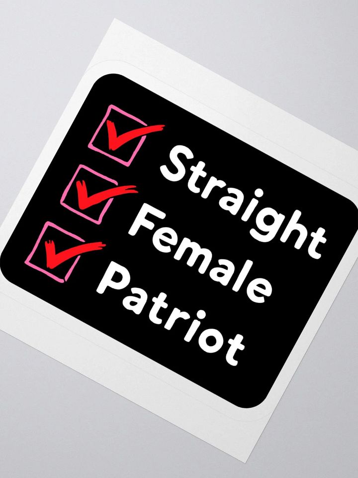Sticker: Female Checklist product image (3)