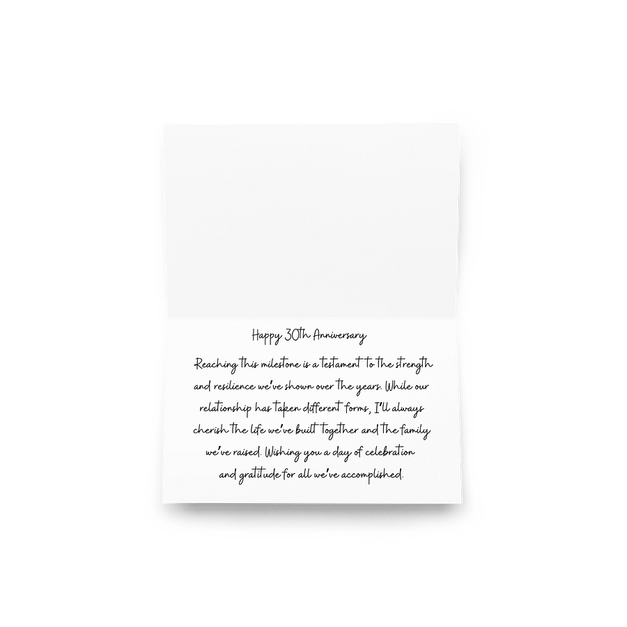 Anniversary card - 30 year marriage product image (7)