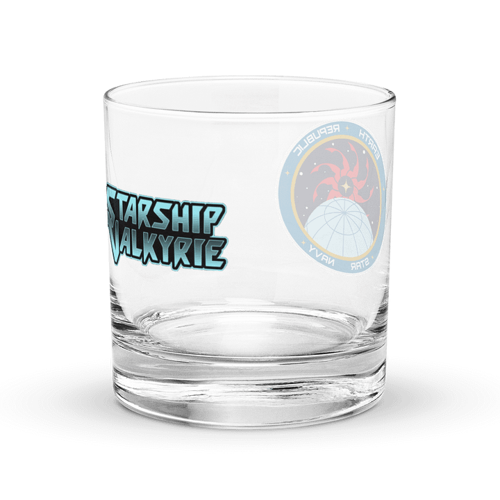 Starship Valkyrie Double Logo Captain's Rocks Glass product image (2)