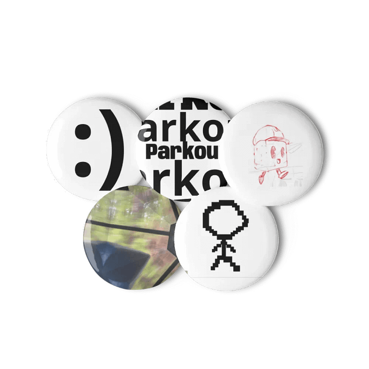 5 Pack Parkour button pins product image (3)