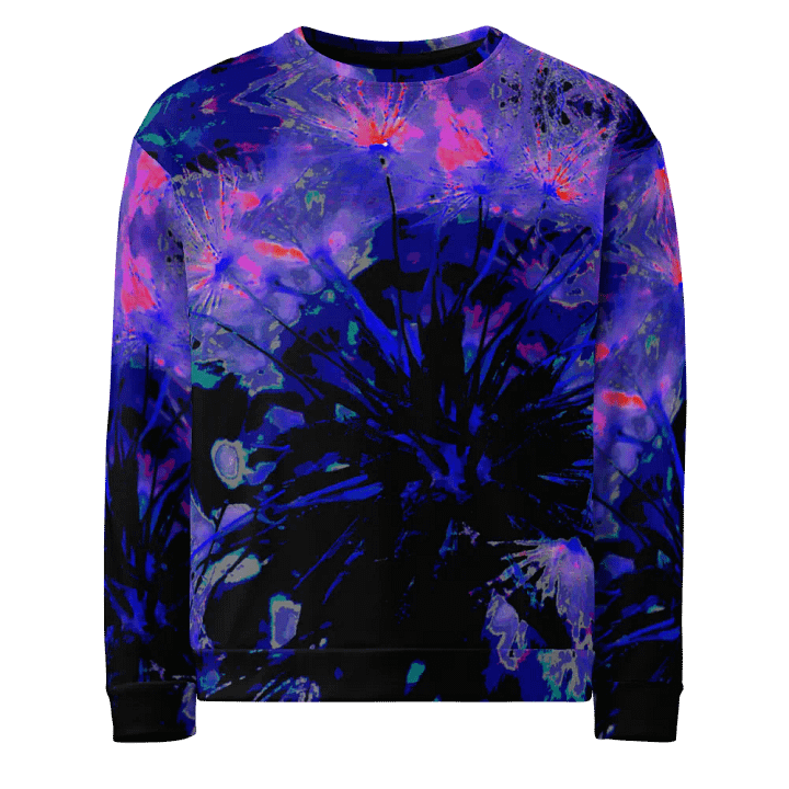 Abstract Funky Neon Dandelion Seeds Unisex Sweatshirt product image (2)