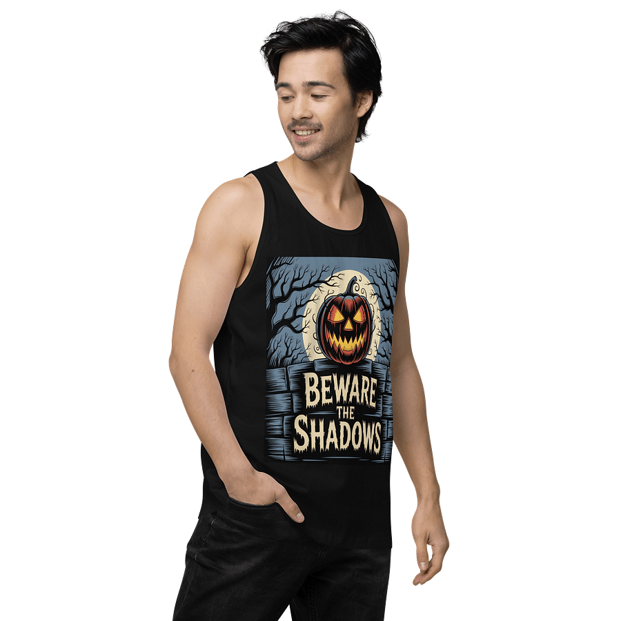 Beware the Shadows Men's Tank Top by Midnight Veil Designs - Gothic Vibes product image (3)