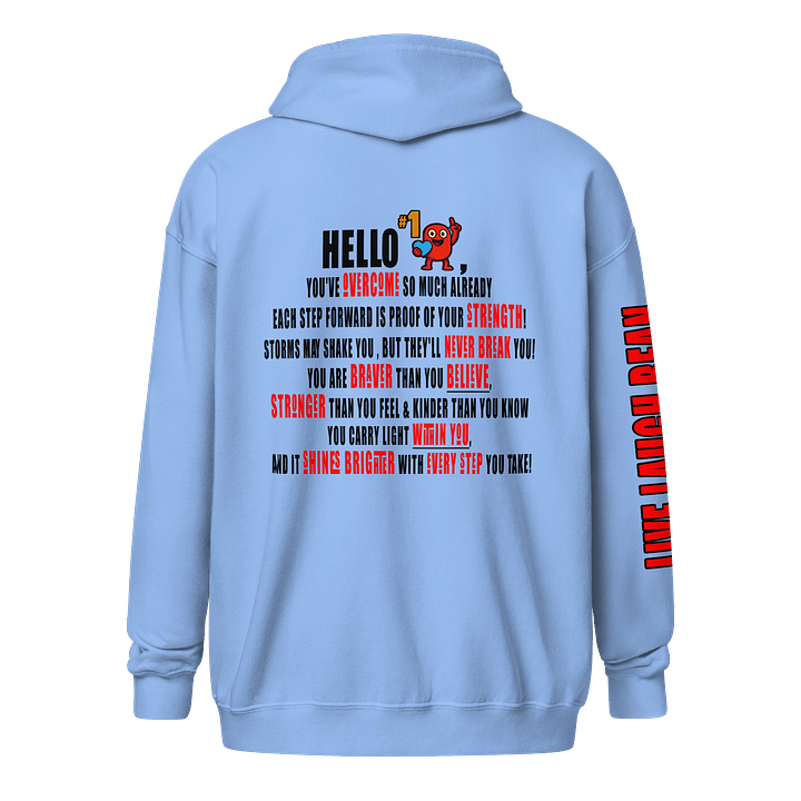 #1 Bean Zipped Hoodie - Strength in Every Step product image (2)