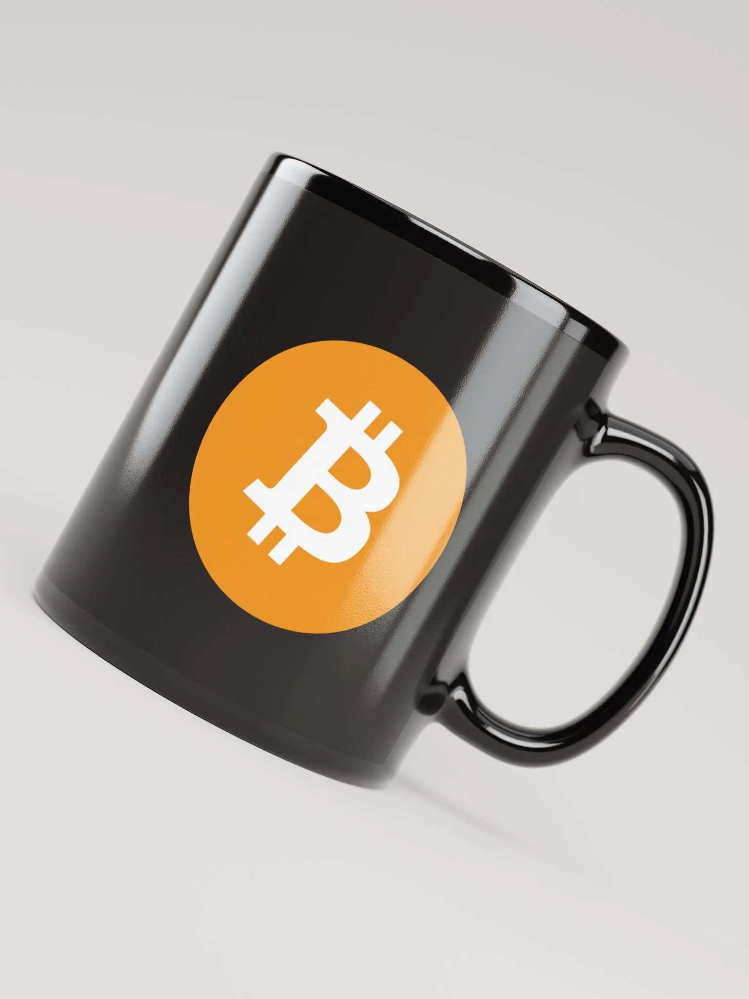 Bitcoin Logo Black Mug product image (3)