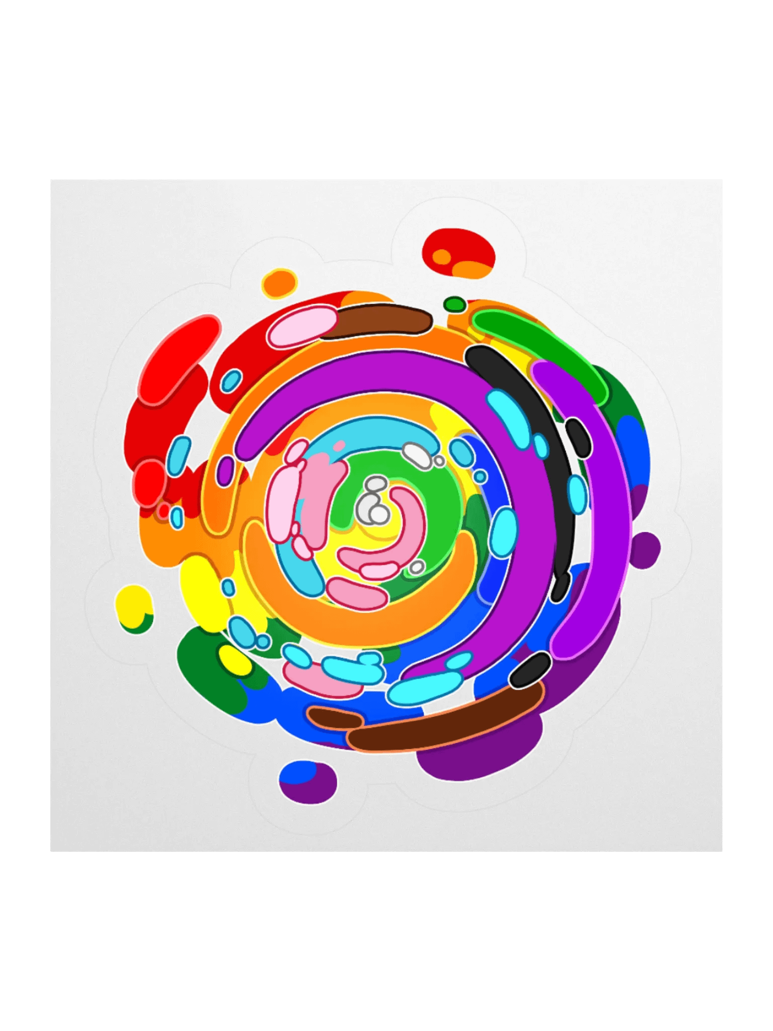 Time Warp Sticker (Pride Flag) product image (1)