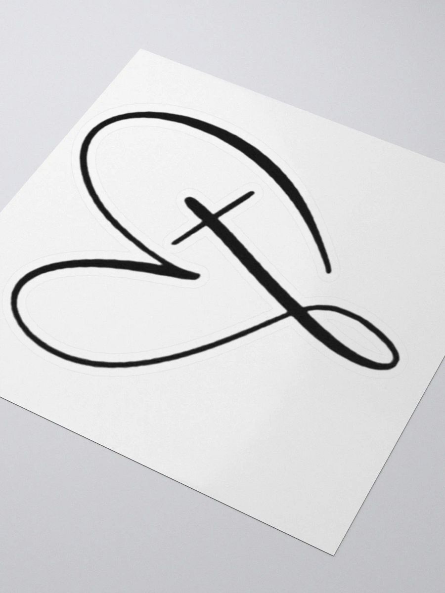 Arctic Momma Cross in a Heart Sticker product image (7)