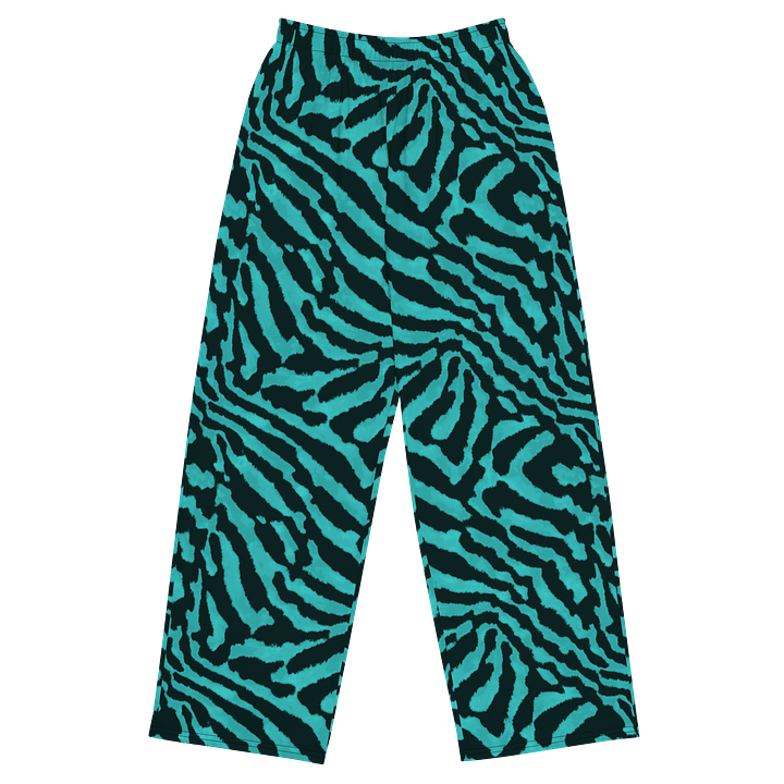 Teal Zebra Pants product image (1)