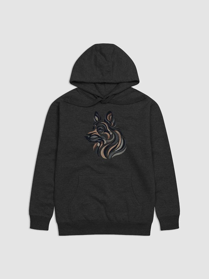 Sleek German Shepherd Abstract Art Premium Hoodie product image (1)