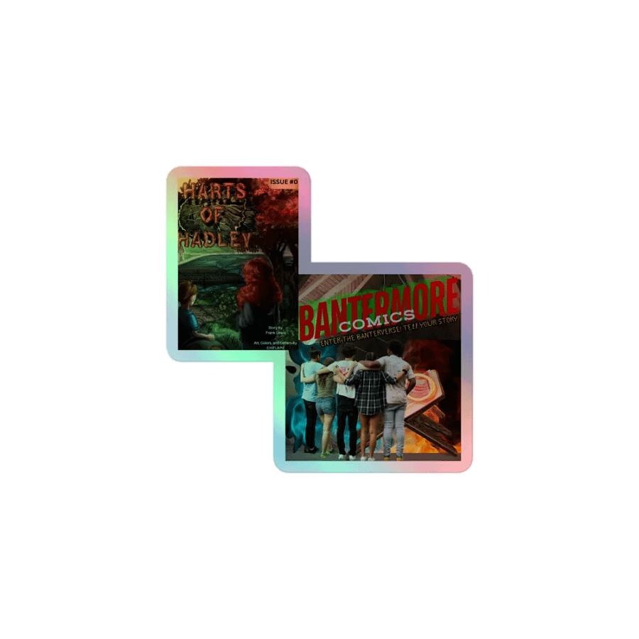 Bantermore Comics Logo/Harts of Hadley Issue 0 Cover Combo Sticker product image (1)