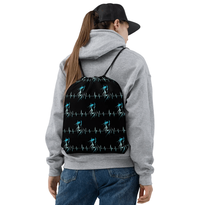 Horse Heartbeat All-Over Print Drawstring Bag product image (2)