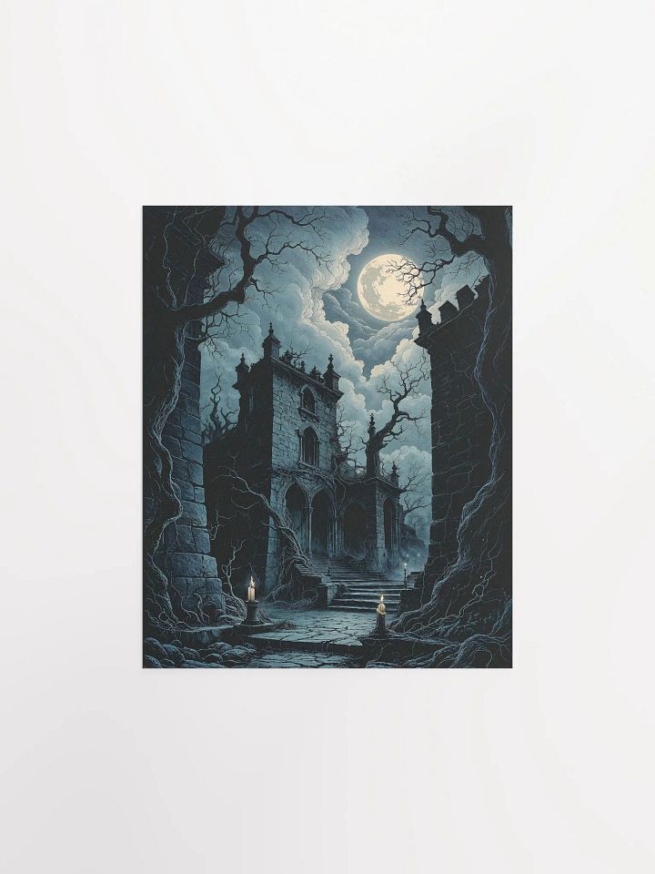 Moonlit Gothic Ruin Poster product image (4)