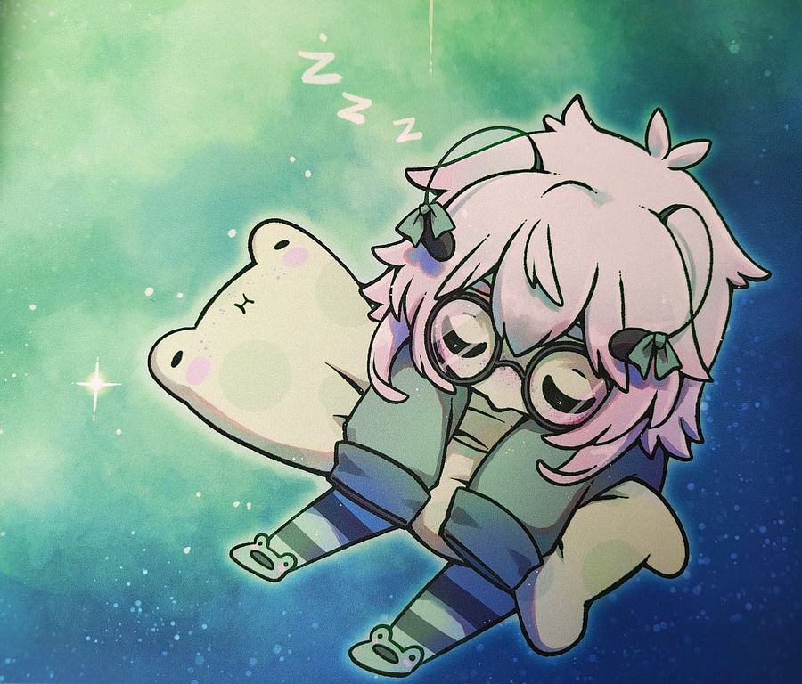 Sleepy Rhaps in Space Desk Mat product image (3)