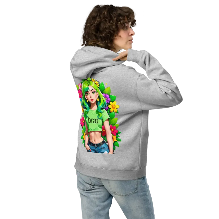 Brat - Premium Hoodie (Athletic Heather) Brat Life - v2 (Back Printed Design) product image (2)