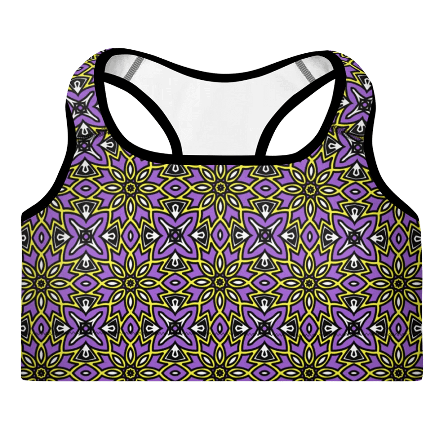 Non-Binary Abstract (1) - Padded Sports Bra product image (3)