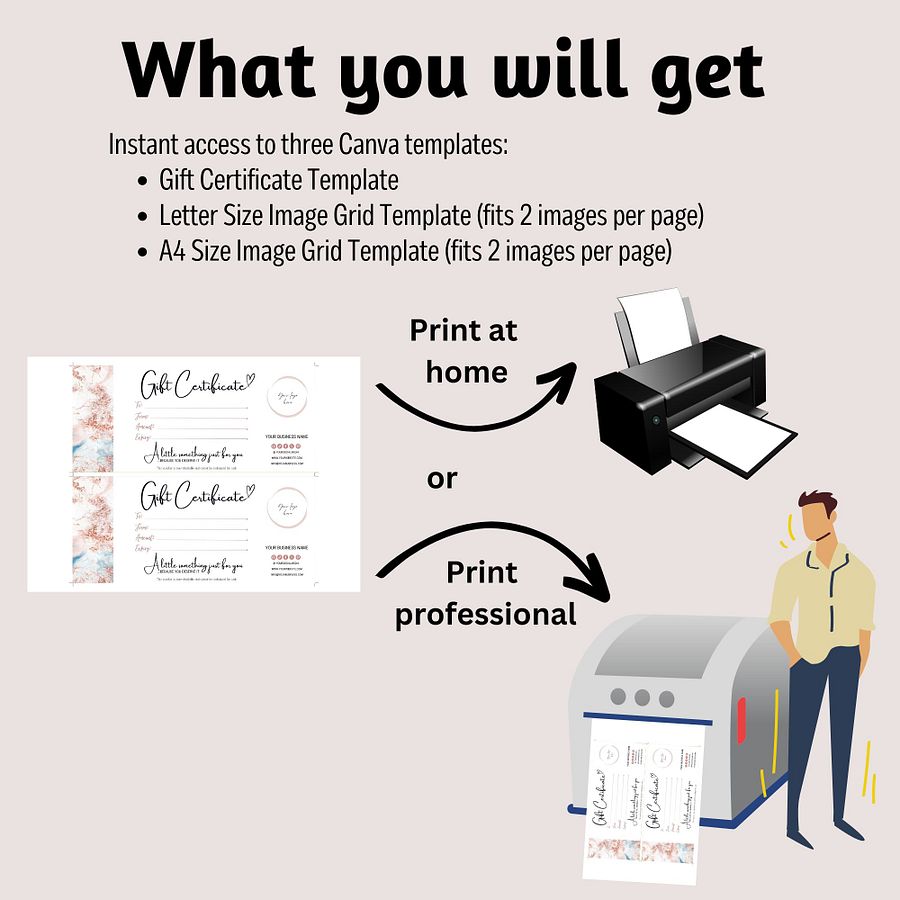 Roseanne - Gift Certificate Template product image (5)