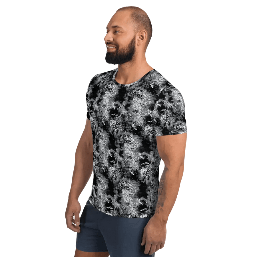 Black and White Graffiti | Men´s Athletic T-Shirt product image (3)