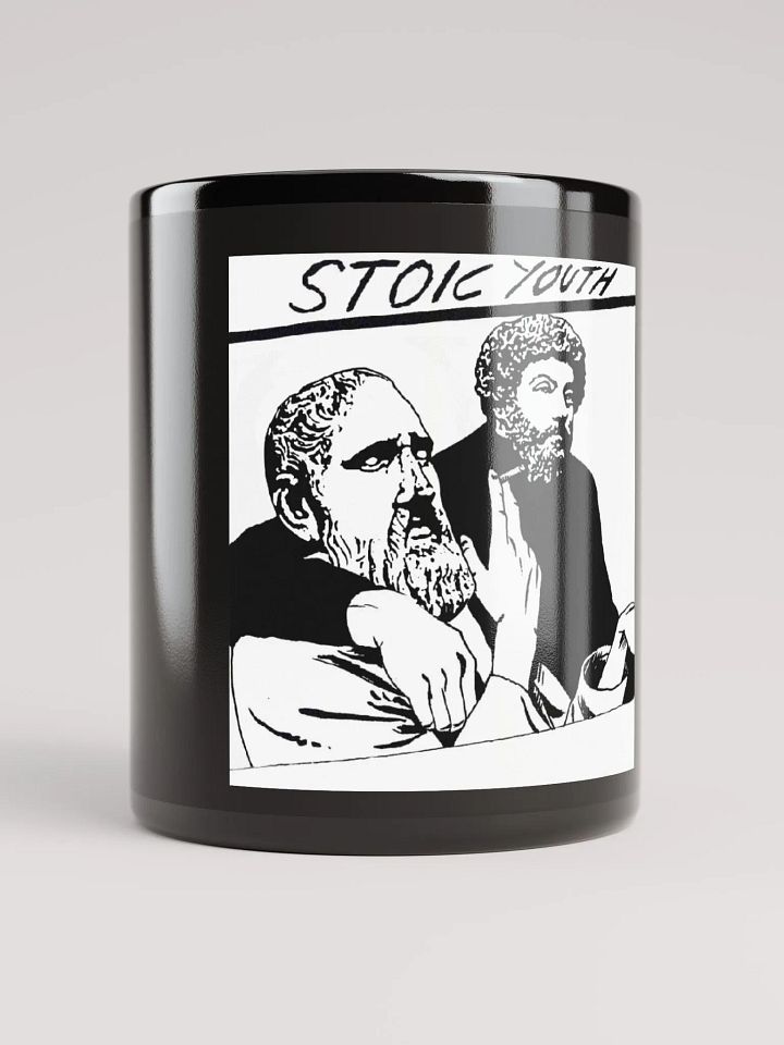 Stoic Youth Black Glossy Mug product image (1)