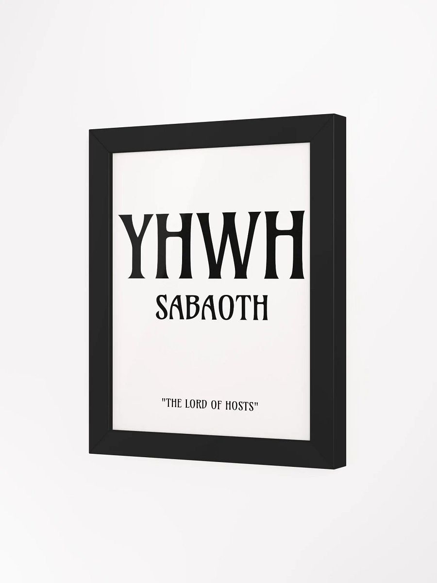 Yahweh Sabaoth Christian Wall Art | Faith Art | Home Decor | Christian Decor | Inspirational Wall Art product image (3)