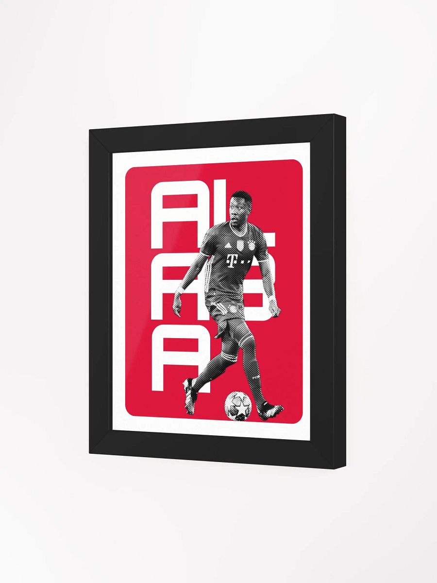 David Alaba BW Bayern Munich Name Art Framed Print product image (3)