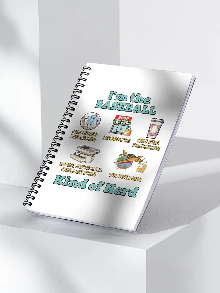 Im The Baseball Kind Of Nerd Spiral Notebook product image (1)