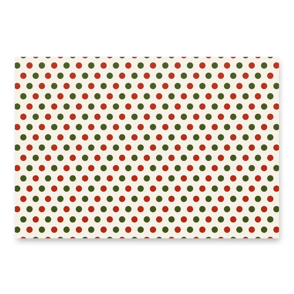 Christmas Cheer Wrapping Paper Set (3 Sheets) - Holiday Icons, Snowmen & Penguins, Festive Dots product image (3)