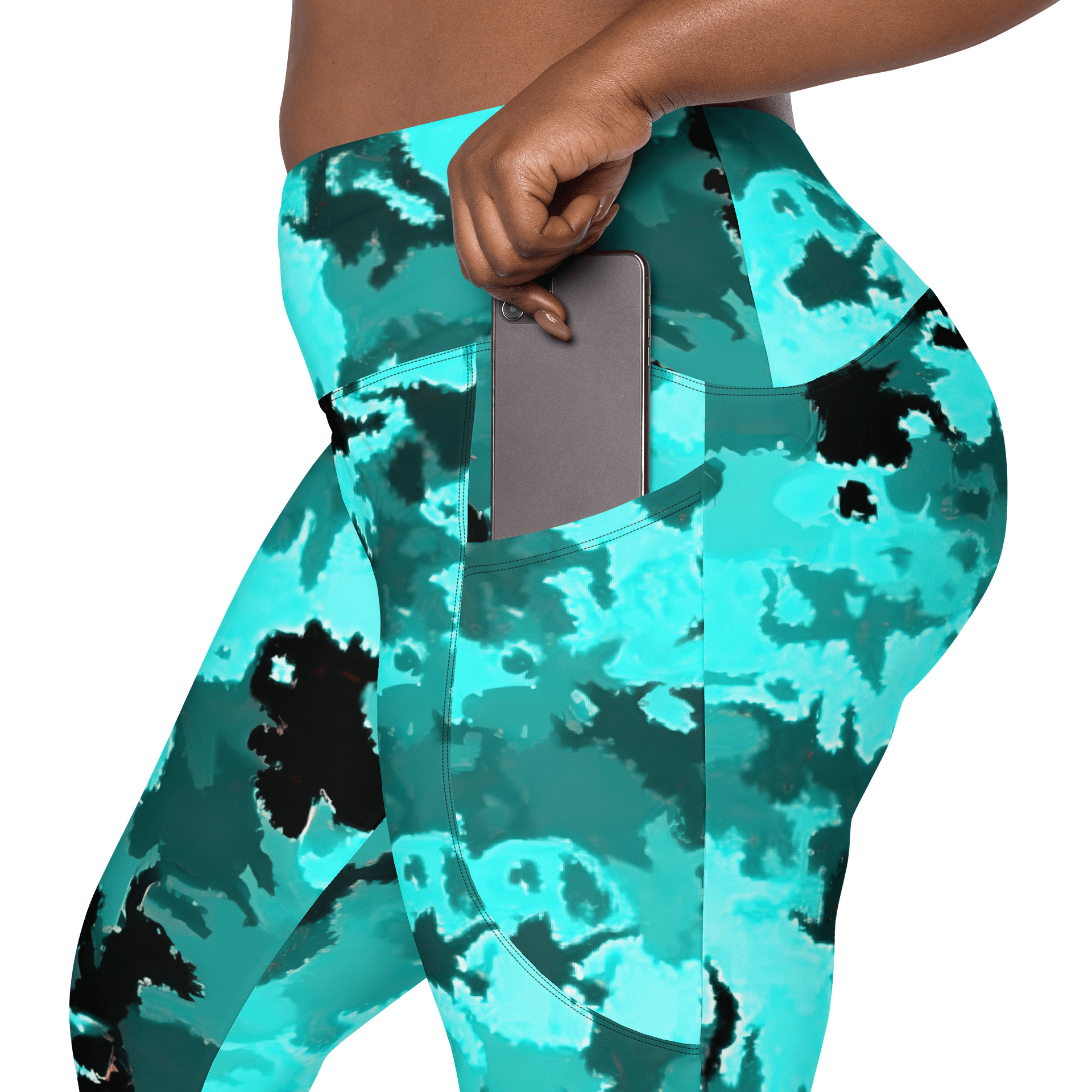 Teal Leggings with Pockets product image (8)