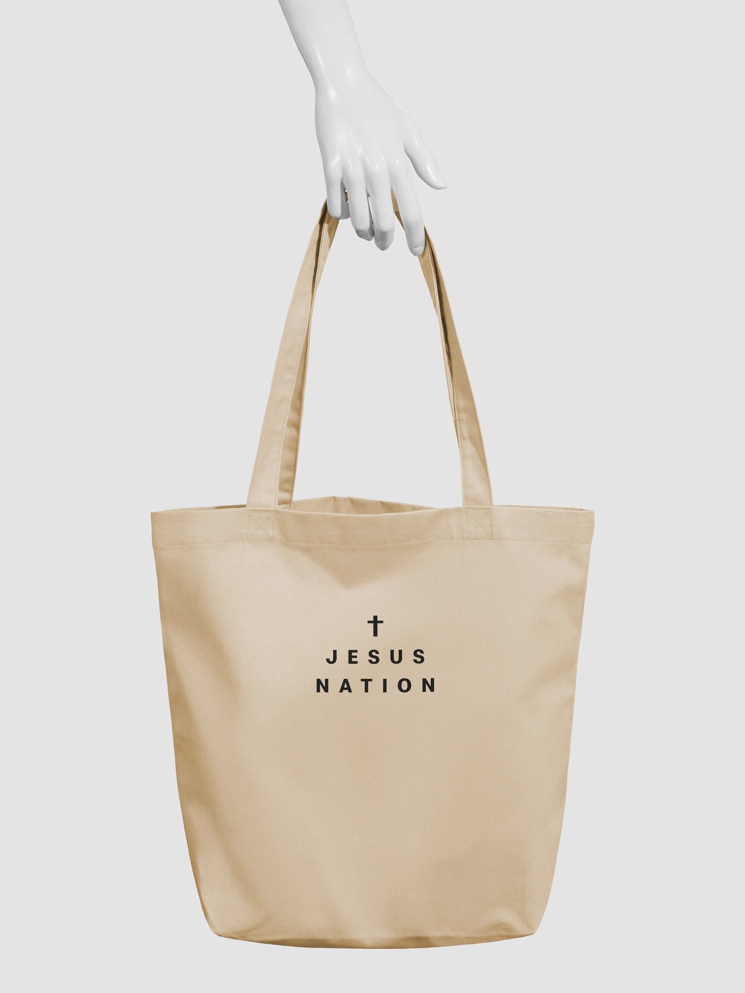 Jesus Nation Essential Tote (Natural Canvas) product image (3)