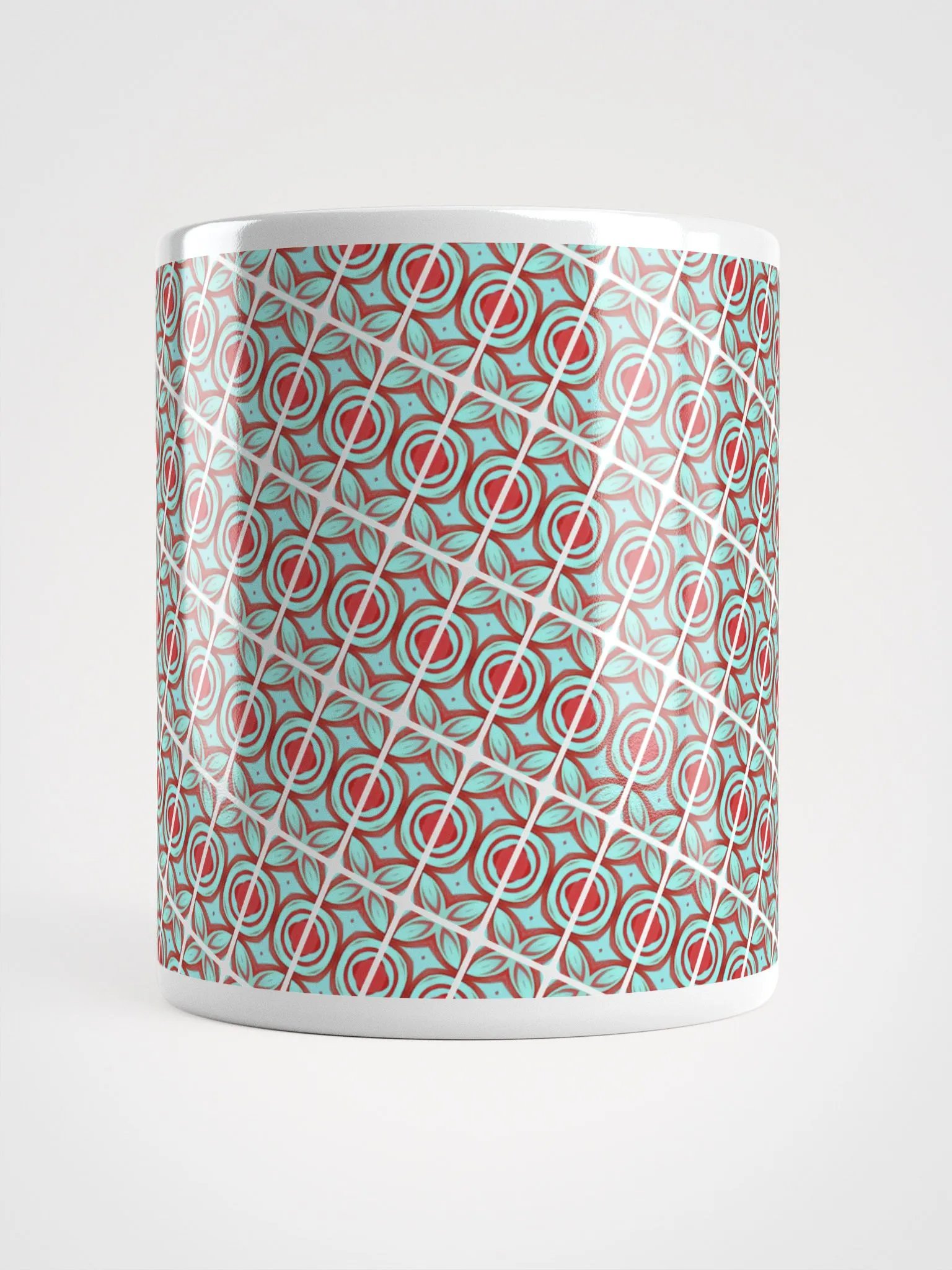 Blue & Red Diagonal Ceramic Mug product image (6)