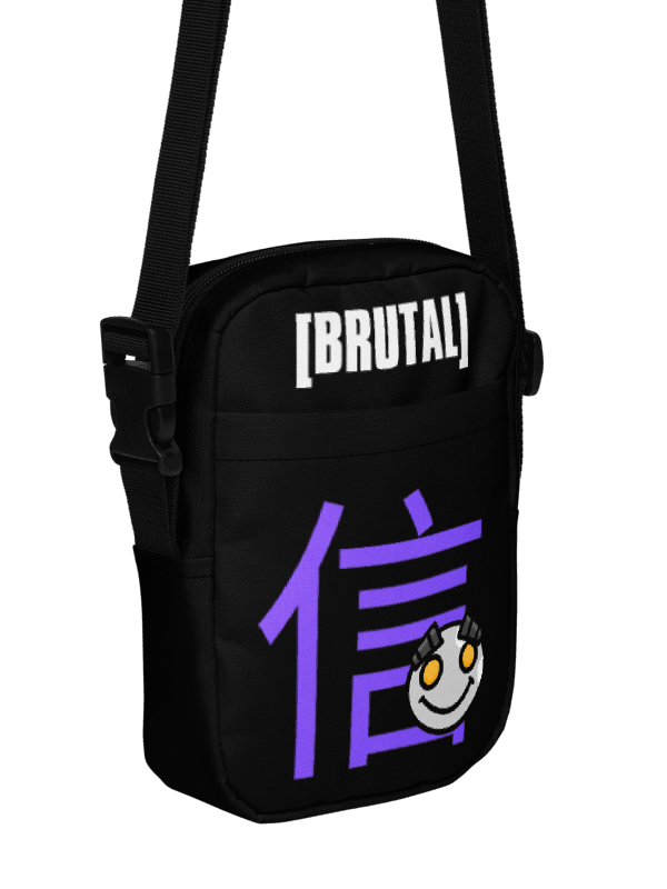 THE SIDE BAG in BLACK and PURPLE product image (6)