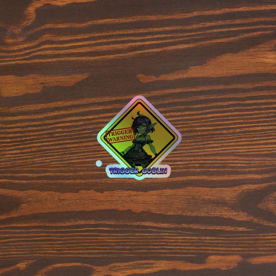 Mischievous Trigger Goblin Holographic Sticker Sheet product image (5)