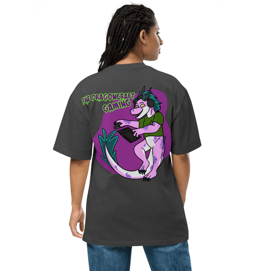 Dragoncraft Gaming Oversized Faded Tee product image (16)