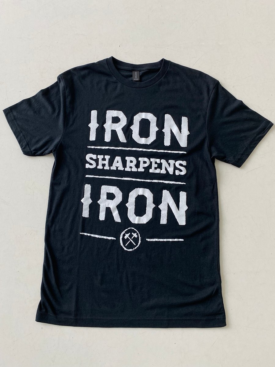Men of Iron Black IRON SHARPENS IRON T-shirt product image (1)
