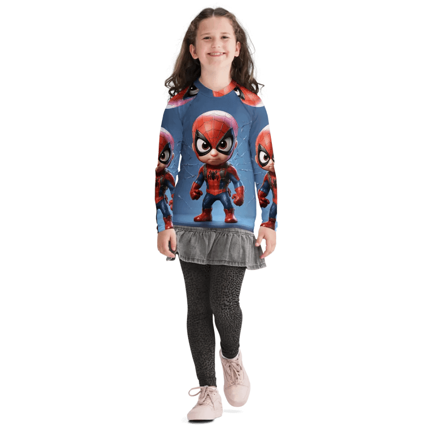 Blue spider man kids shirt product image (6)