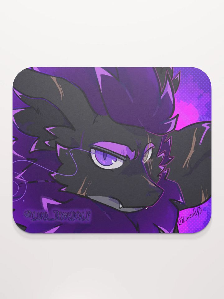 "Scruffy Wolf" Nardoragon Mouse Pad product image (2)