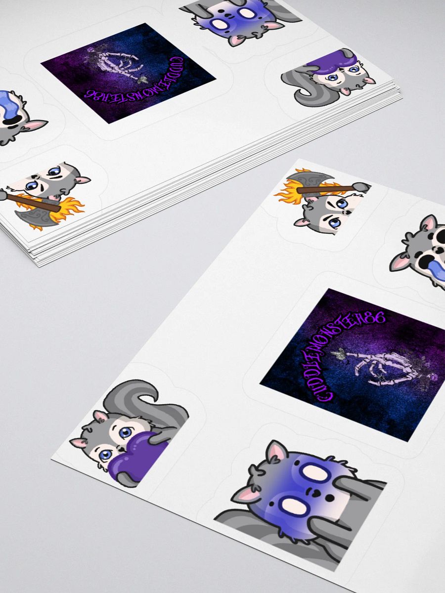 Cuddle Squirrel Kiss Cut Stickers product image (12)