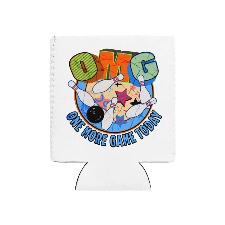 OMG One More Game Today Bowling Can Cooler product image (1)