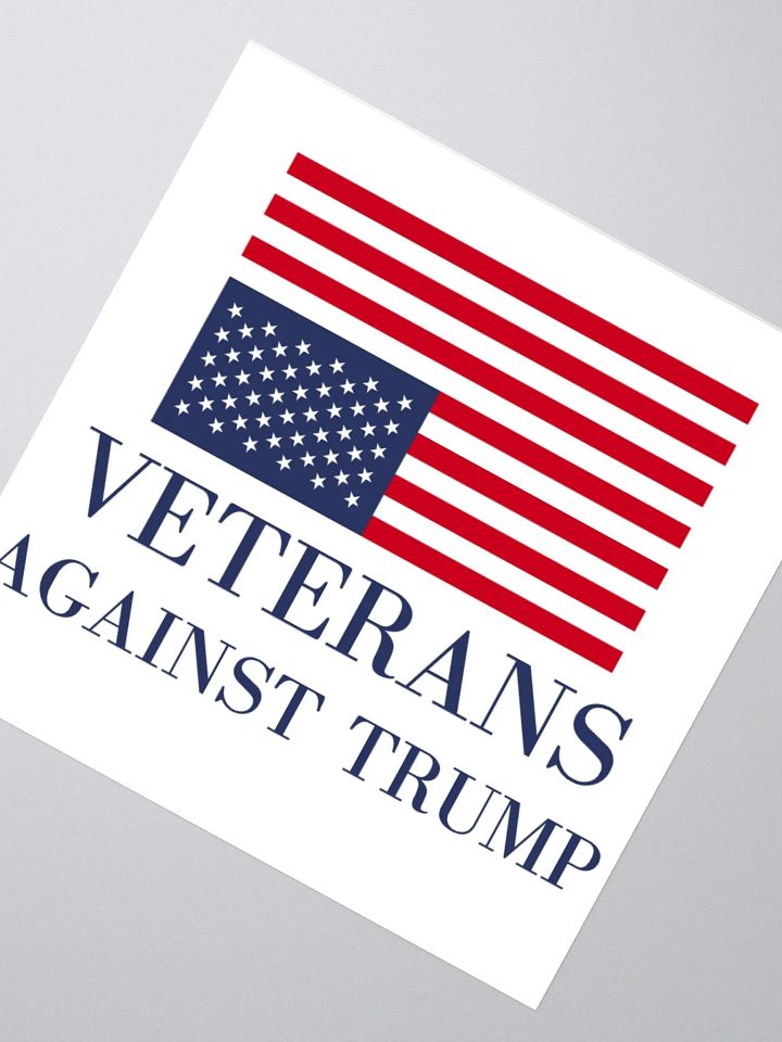 Veterans Against Trump Sticker. product image (6)