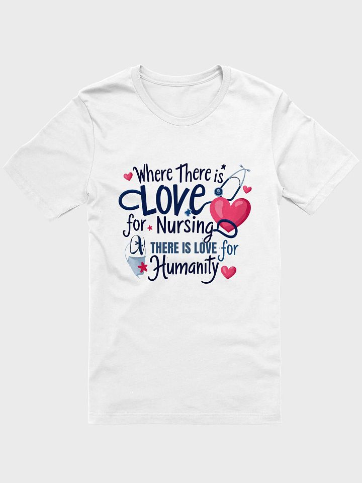 Love for Nursing Heart Stethoscope T-Shirt product image (1)