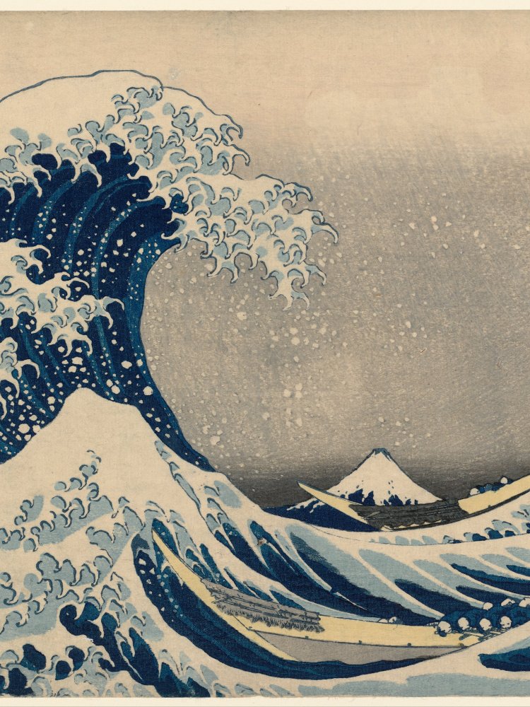 The Great Wave Fine Art Scrunchie with Bow product image (4)
