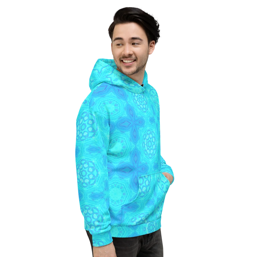 Abstract Turquoise Pattern Unisex Hoodie product image (14)