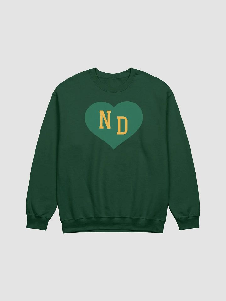 ND Heart Green Sweatshirt product image (1)