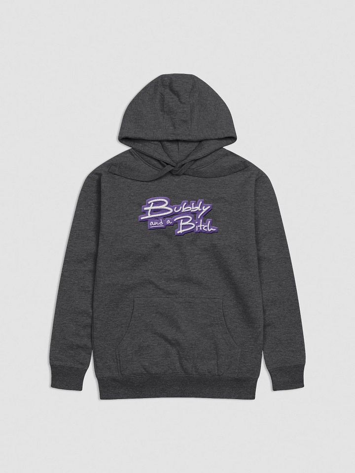 Bubbly and a B*tch (purple bubble design 2) embroidered heavyweight hoodie product image (10)