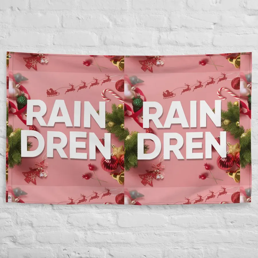 Raindren All-Over Print Flag product image (10)