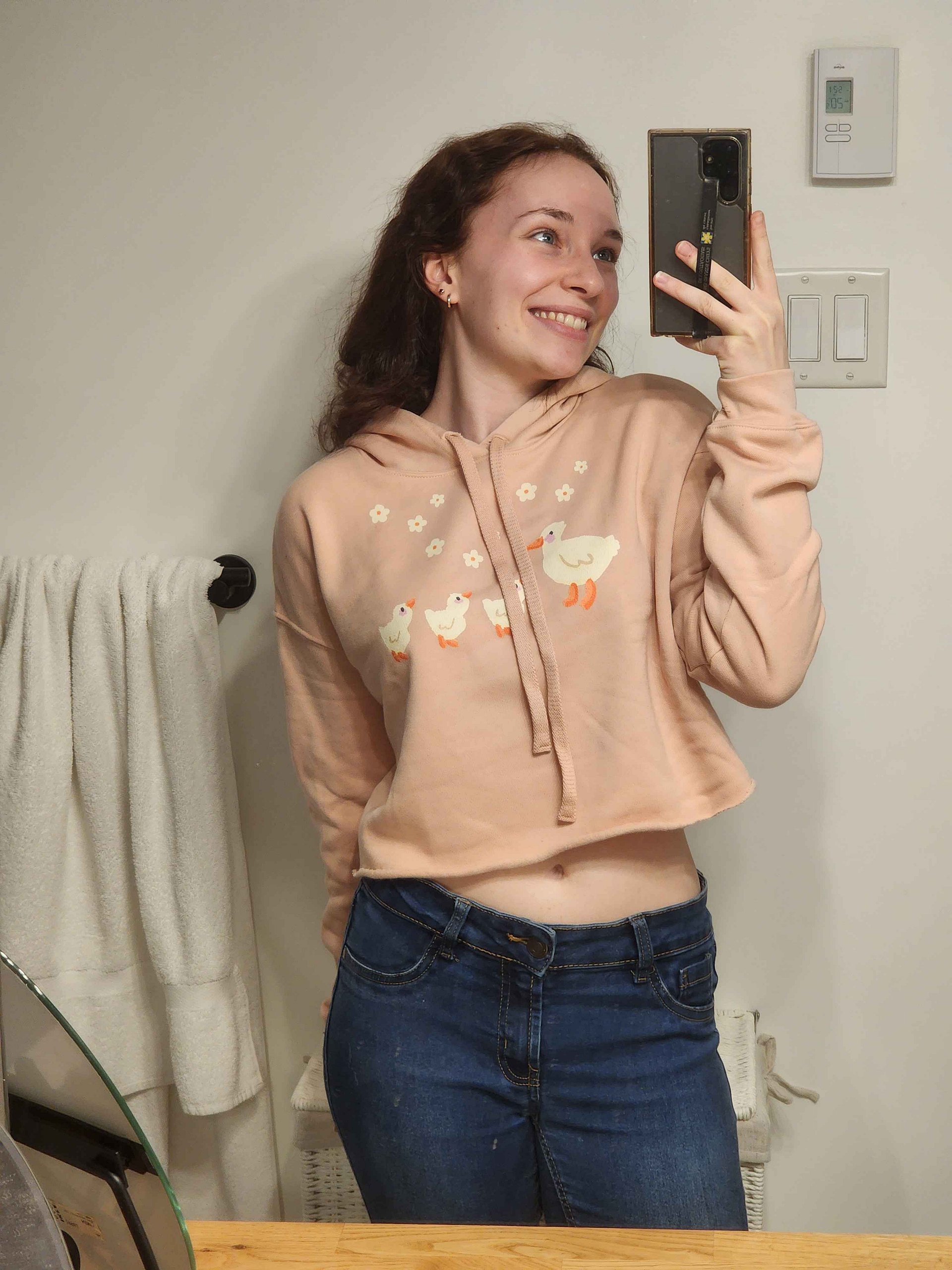 Flowery Duck Stories \ cropped hoodie product image (3)