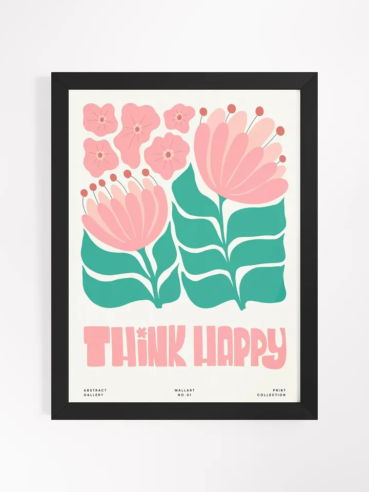 Think Happy - Framed Poster product image (1)
