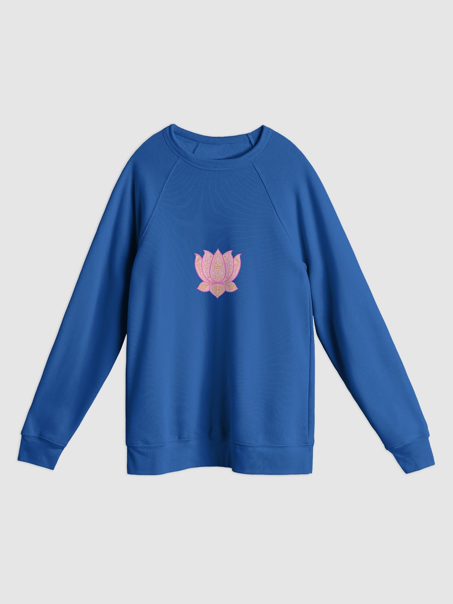 Golden Lotus Unisex Raglan Sweatshirt product image (1)
