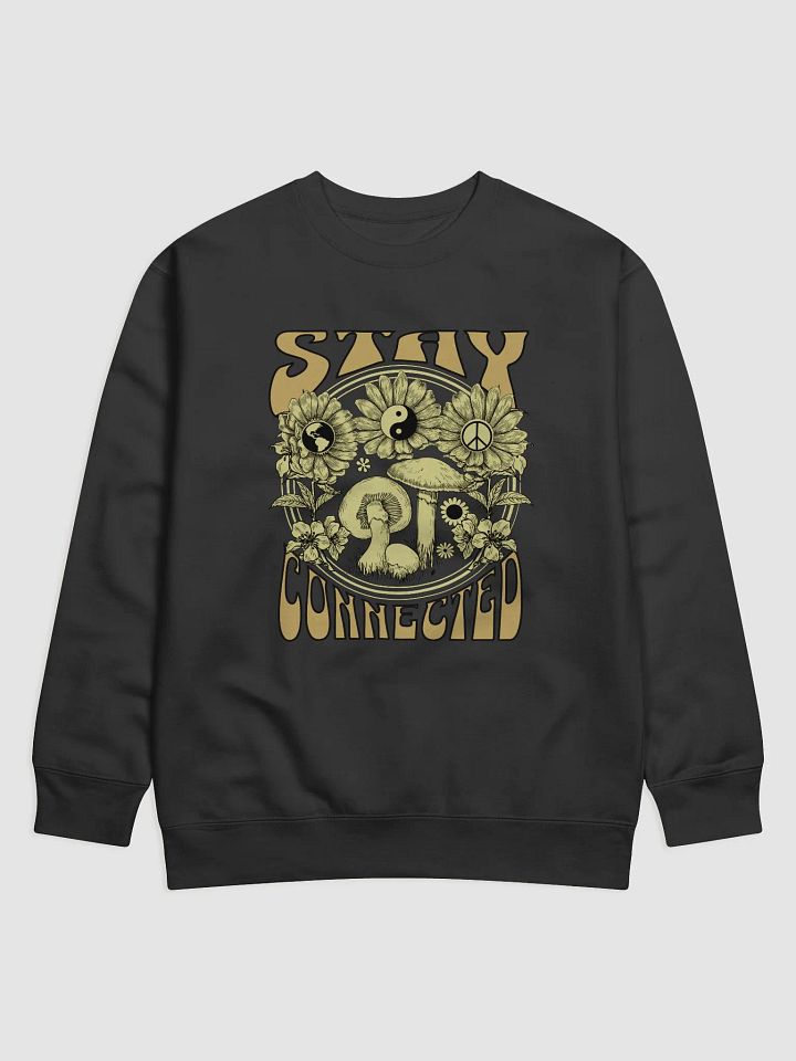 Stay connected mushrooms, peace and love sweatshirt product image (1)