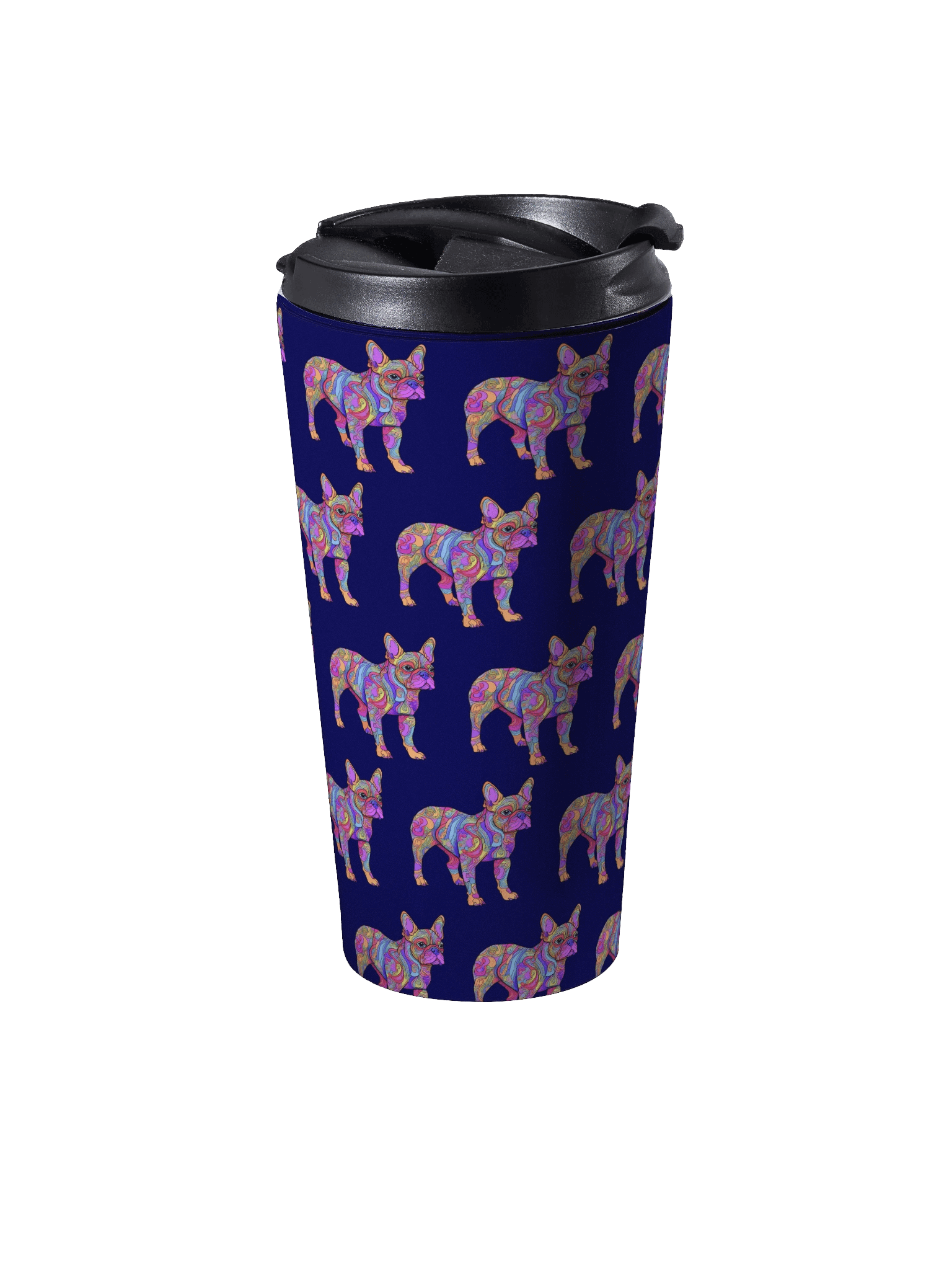 Groovy Frenchie #1 - Stainless Steel Travel Mug product image (3)