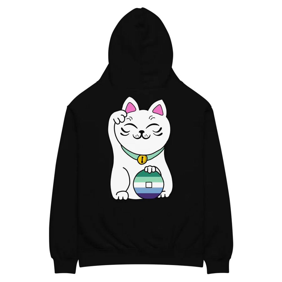 Maneki neko gay man pride hoodie product image (8)